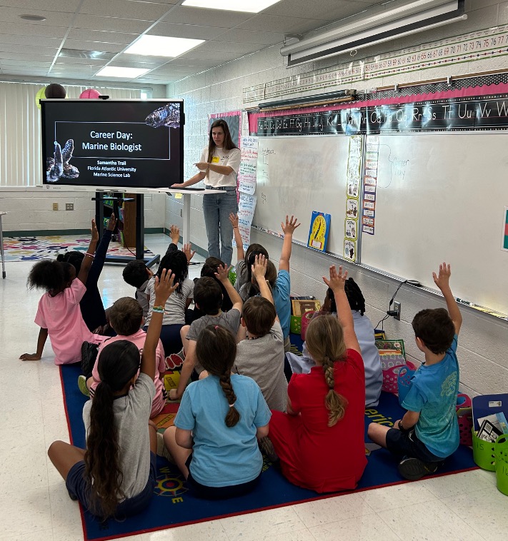 Samantha Trail career-day marine biologist